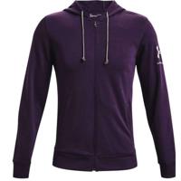 Heren Sportjas Under Armour Rival Terry Magenta Maat M - thumbnail