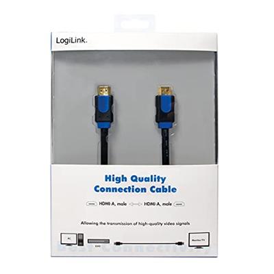LogiLink CHB1102 HDMI-kabel HDMI Aansluitkabel HDMI-A-stekker, HDMI-A-stekker 2.00 m Zwart 4K UHD LogiLink CHB1102 HDMI-kabel HDMI Aansluitkabel HDMI-A-stekker, HDMI-A-stekker 2.00 m Zwart 4K UHD