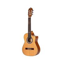 Ortega RQC25 Requinto Series Natural 1/2-formaat klassieke gitaar met gigbag - thumbnail