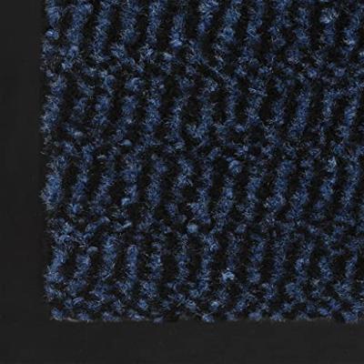 Droogloopmat rechthoekig getuft 60x90 cm blauw