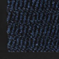 Droogloopmat rechthoekig getuft 60x90 cm blauw - thumbnail