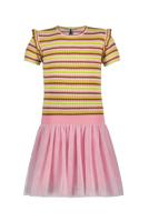 B.Nosy Meisjes jurk - Gilenne - Glossy streep - thumbnail