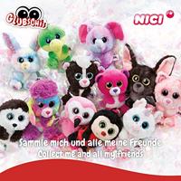 Nici glubschis pluchen knuffel liggende hond lollidog, 15cm - thumbnail