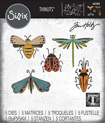 Sizzix • tim holtz thinlits die set funky insects 5pcs