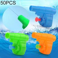 50 PC'S kinderen water speelgoed mini plastic schieten waterpistool willekeurige kleur levering - thumbnail