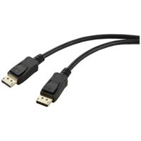 Renkforce DisplayPort Aansluitkabel DisplayPort-stekker, DisplayPort-stekker 2.00 m Zwart UHD 8K @ 60 Hz DisplayPort-kabel - thumbnail