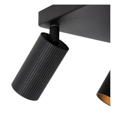 Lucide CLUBS - Plafondspot - 4xGU10 - Zwart