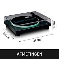 Lenco Platenspeler met PC-codering, luidsprekers en verlichting - LS-50LEDBK - thumbnail