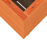 Plantenbak 50x50x72,5 cm massief grenenhout wasbruin - thumbnail