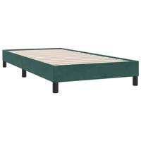 Boxspring met matras fluweel donkergroen 100x200 cm - thumbnail