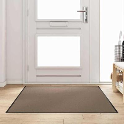 VidaXL Deurmat beige en zwart 120 x 180 cm polypropyleen en vinyl