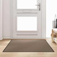 VidaXL Deurmat beige en zwart 120 x 180 cm polypropyleen en vinyl - thumbnail