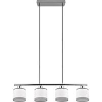 LED Hanglamp Chroom - 4x E14 Fitting - Moderne Rechthoekige Design - thumbnail