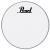 Pearl PTH-24CEQPL ProTone 24 inch bassdrumvel wit met logo - thumbnail