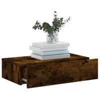 Tv-meubel met LED-verlichting 60x35x15,5 cm gerookt eikenkleur - thumbnail