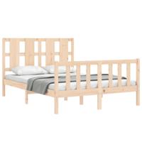 Bedframe zonder matras massief grenenhout 140x190 cm - thumbnail