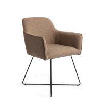 Jesper Home Eetkamerstoel 'Hofu' Cross Black, kleur French Toast - thumbnail