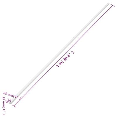 VidaXL Kabelgoot 25x25 mm 10 m pvc