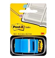 Post-it index standaard, ft 24,4 x 43,2 mm, houder met 50 tabs, blauw - thumbnail
