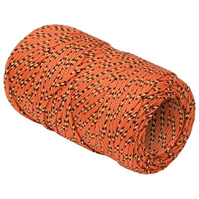 VidaXL Boottouw 2 mm 100 m polypropyleen oranje