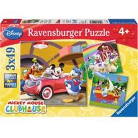 Ravensburger puzzel iedereen houdt van Mickey 3x49 stukjes - thumbnail