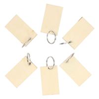 Lobbes houten sleutelhangers, 6st. - thumbnail