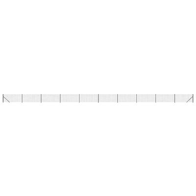 VidaXL Draadgaashek met flens 0,8x25 m antracietkleurig