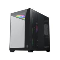PC-behuizing - XIGMATEK - Aqua V AIR - Cube - ATX - Gehard glas - ARGB - Zwart - thumbnail