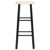 Barkrukken 2 st MDF zwart - thumbnail