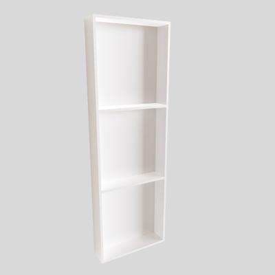 In Of Opbouwnis Boss & Wessing 89.5x29.5x8 cm met 3 Schappen Wit Boss & Wessing