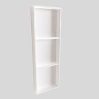 In Of Opbouwnis Boss & Wessing 89.5x29.5x8 cm met 3 Schappen Wit Boss & Wessing - thumbnail