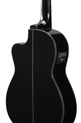 Ibanez GA11CE Black High Gloss elektrisch-akoestische klassieke gitaar - thumbnail