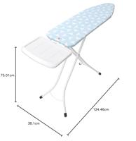 Brabantia strijkplank C 124x45cm voor stoomstrijkijzer - thumbnail