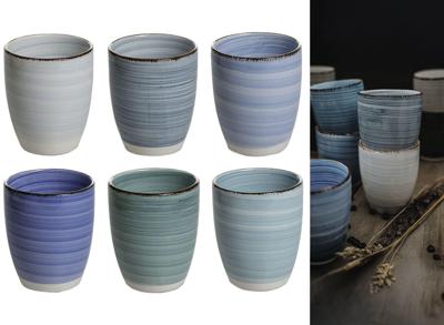 Studio Tavola Bekers Ocean Blue - 350 ml - 6 stuks