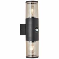 Brilliant Dubbele buitenlampSergioro met sensor - 96474/63 - thumbnail