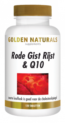 Golden Naturals Rode gist rijst & Q10 120 Tabletten