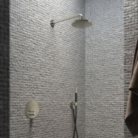 Hotbath Cobber IBS22GN inbouwdouche met 3s handdouche en 30cm plafondbuis geborsteld nikkel - thumbnail