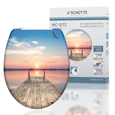 Schutte Duroplast WC-bril SUNSET SKY met soft-close en quick-release
 82378