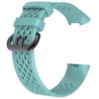 Fitbit Charge 3 & 4 sport bandje - Maat: Large - Turquoise - thumbnail