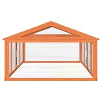 VidaXL Dierenren 200x112,5x74 cm massief grenenhout bruin - thumbnail