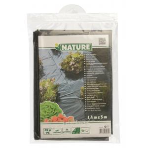 Afdekfolie zonder gaten zwart 5m x 1,40m