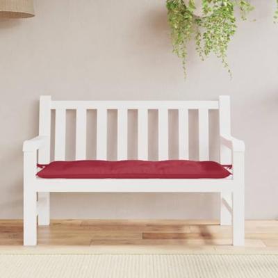 VidaXL Tuinbankkussen 120x50x7 cm oxford stof wijnrood