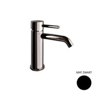 Wastafelkraan Sanimex Giulini Trek-waste 17 cm Mat Zwart (excl. afvoerplug) - thumbnail