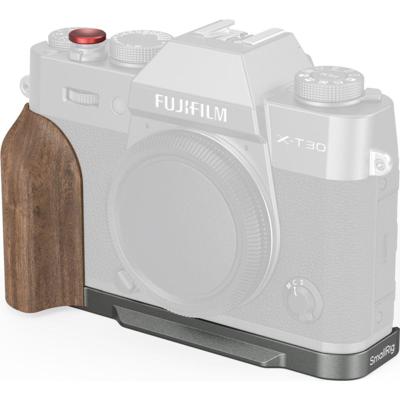 SmallRig 5668 L-Shaped Mount Plate with Wooden Handle for FUJIFILM X-T30 / X-T30 II / X-T30 III, Charcoal Silver SmallRig 5668 L-Shaped Mount Plate with Wooden Handle for FUJIFILM X-T30 / X-T30 II / X-T30 III, Charcoal Silver