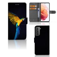 Samsung Galaxy S21 | Telefoonhoesje | Met pasjeshouder | Papegaai - thumbnail