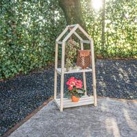 Etagere 2 Lagen 76 Cm Naturel hout - thumbnail