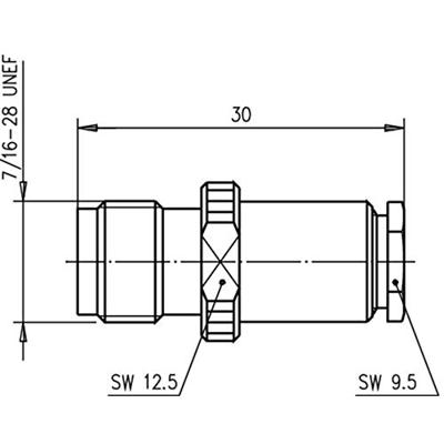 Telegärtner 100023760 100023760 TNC-connector Bus, recht 50 Ω 1 stuk(s) Telegärtner 100023760 100023760 TNC-connector Bus, recht 50 Ω 1 stuk(s)