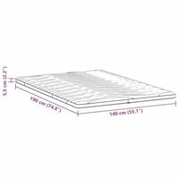 VidaXL Matrastopper wit 140 x 190 cm gebreide stof - thumbnail
