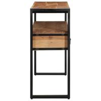 Wandtafel met lade Bruin 120 x 33 x 75 cm Massief acaciahout - thumbnail