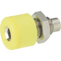 Schnepp Miniatuur-laboratoriumconnector Bus, inbouw verticaal Stift-Ø: 2.6 mm Geel 1 stuk(s) - thumbnail